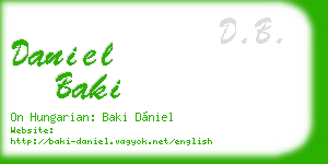 daniel baki business card