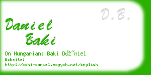 daniel baki business card